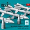 RESKIT RS48-0581 R-27ER (AA-10 Alamo-C) missiles (4 pcs) (MiG-29, Su-27, Yak-141) (3D Printed) (1/48)